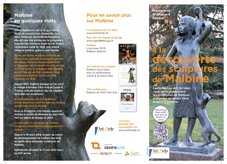 Affiche « À la découverte des sculptures de Malbine »